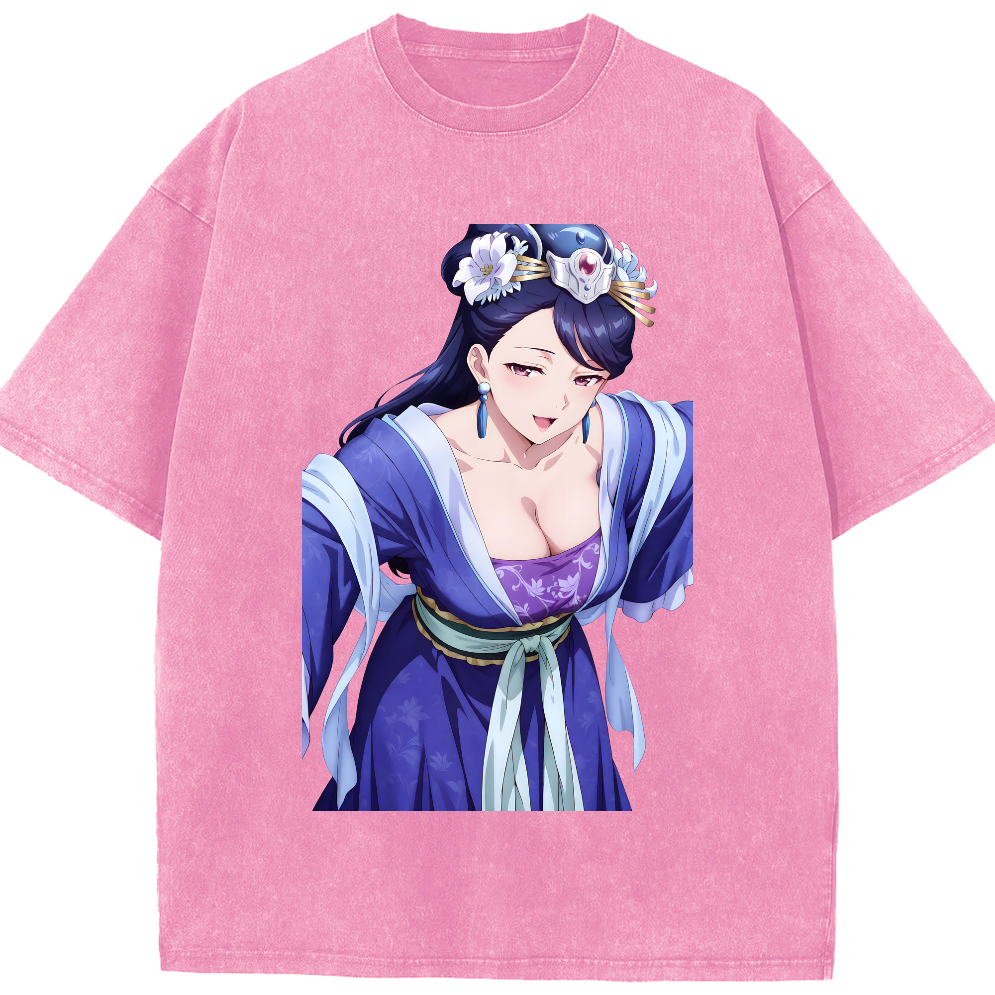 （画像用） 薬屋のひとりごと The Apothecary Diaries 綿100% ヴィンテージ風 半袖Tシャツ（フロントプリント）